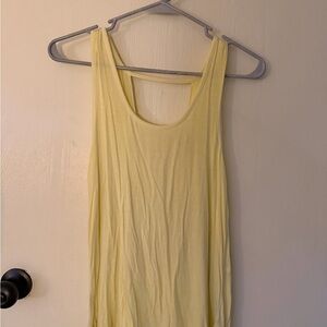 White Crow Light Yellow Tank Top